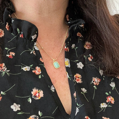 Briella Amazonite ædelstenshalskæde