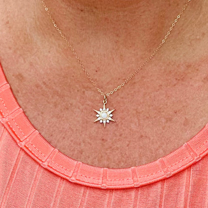 Stellina Opal Star halskæde