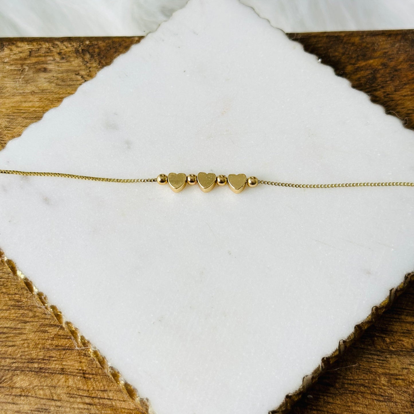 Bella Mini Heart Charms-halskæde