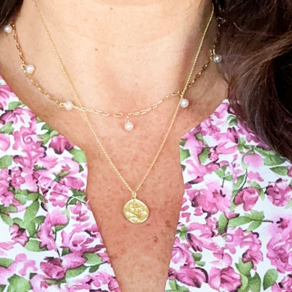 Gina Mini Pearl Choker halskæde