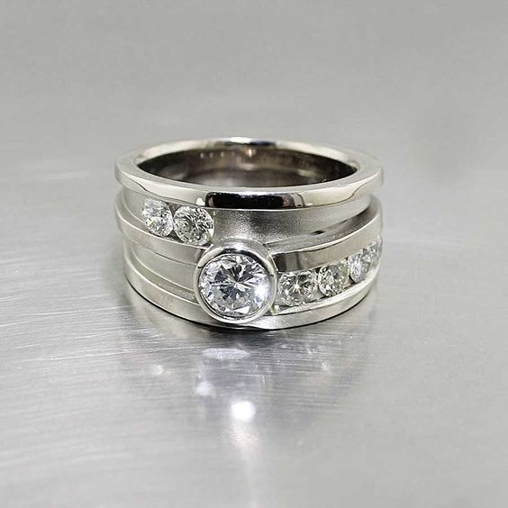Vintage lagdelt glasring