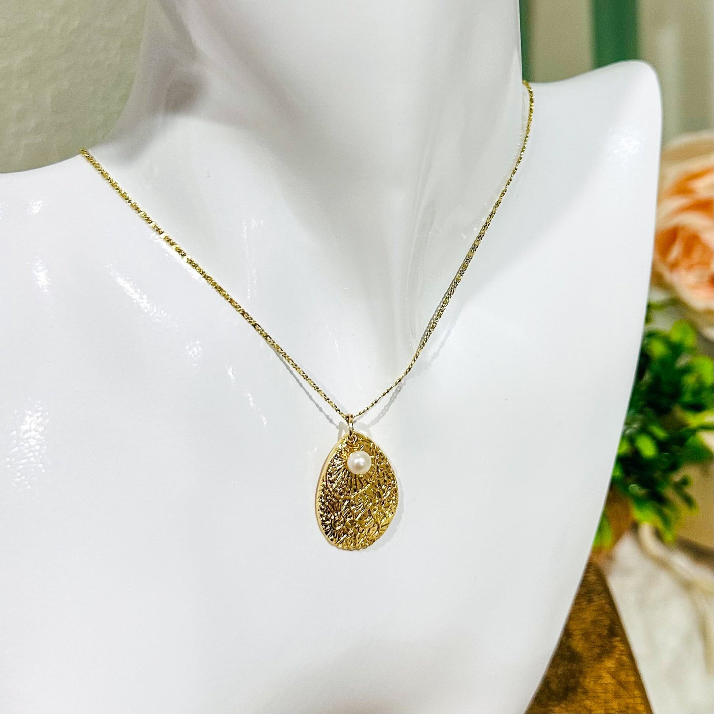 Marina Teardrop Pearl halskæde