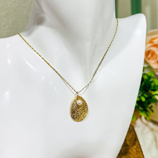 Marina Teardrop Pearl halskæde