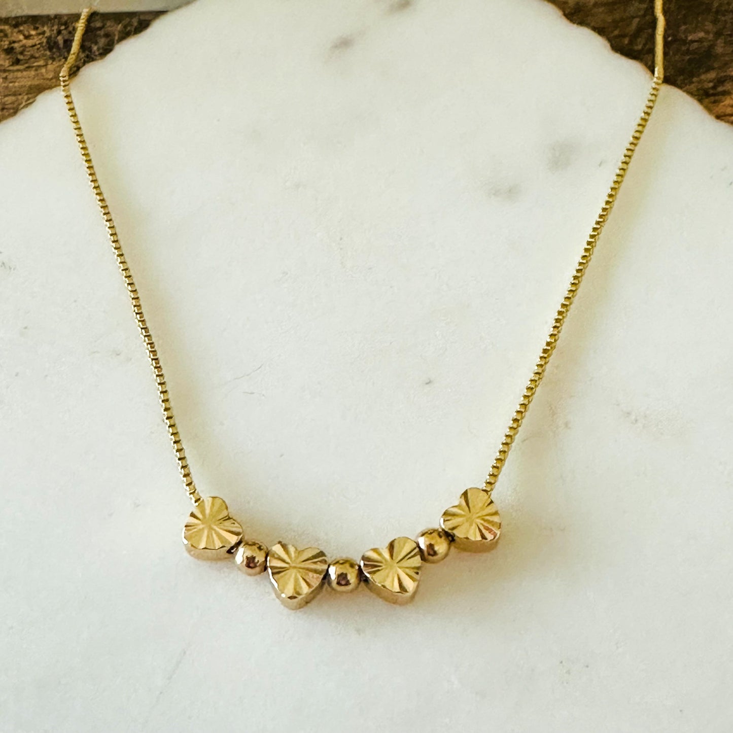 Bella Mini Heart Charms-halskæde
