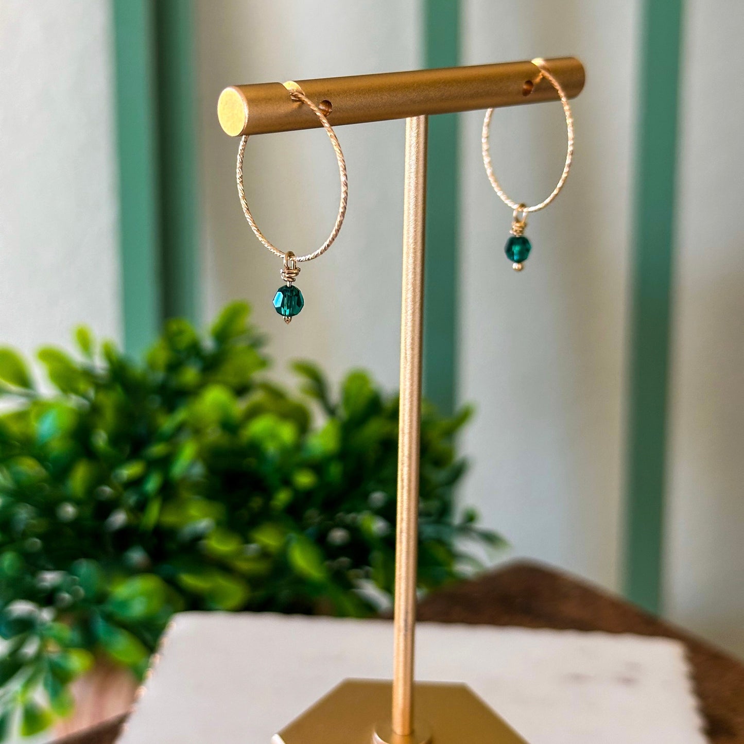 Oria Mini Sparkle Hoop Øreringe