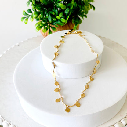Melita Dangle Heart Choker halskæde