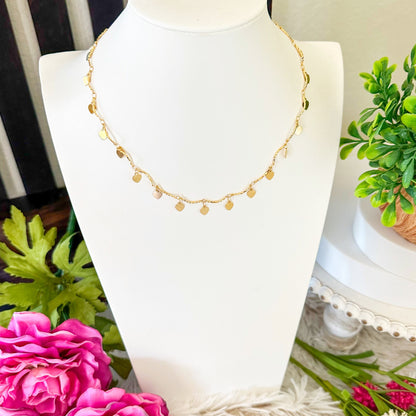 Melita Dangle Heart Choker halskæde