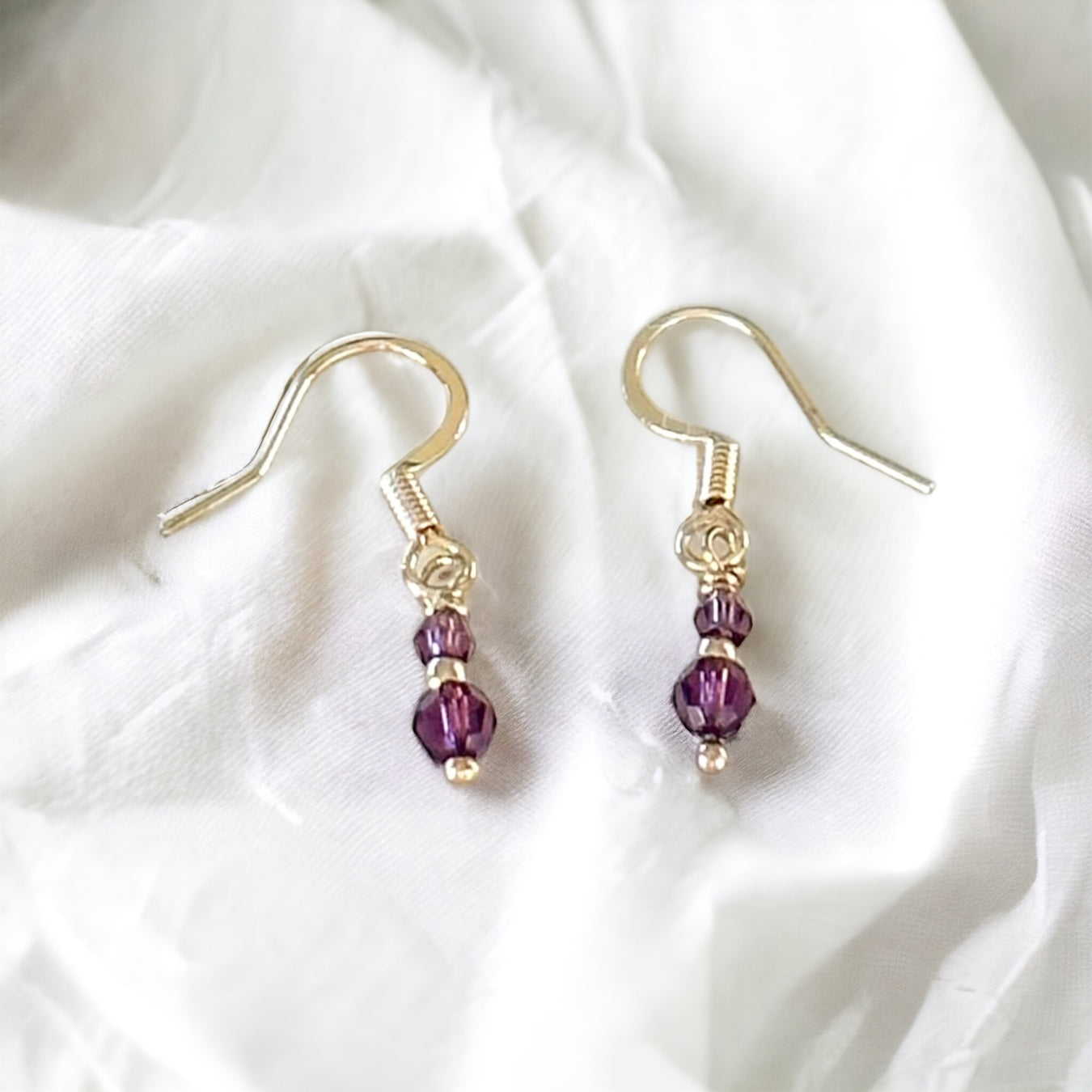 Gioia Dainty Amethyst-øreringe