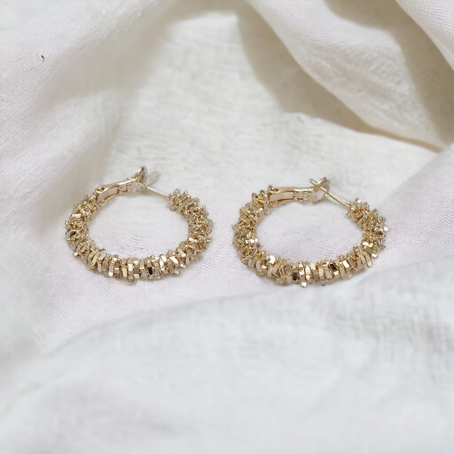 Idena Hoop Earrings - guld eller sølv