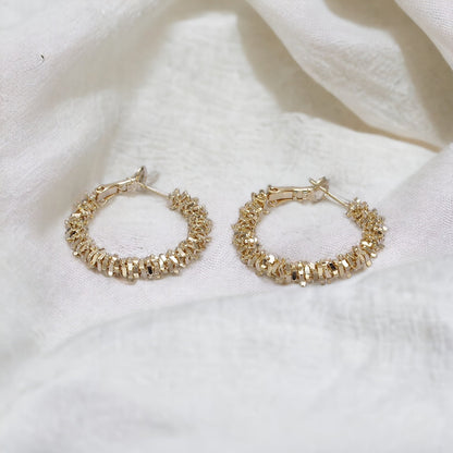 Idena Hoop Earrings - guld eller sølv