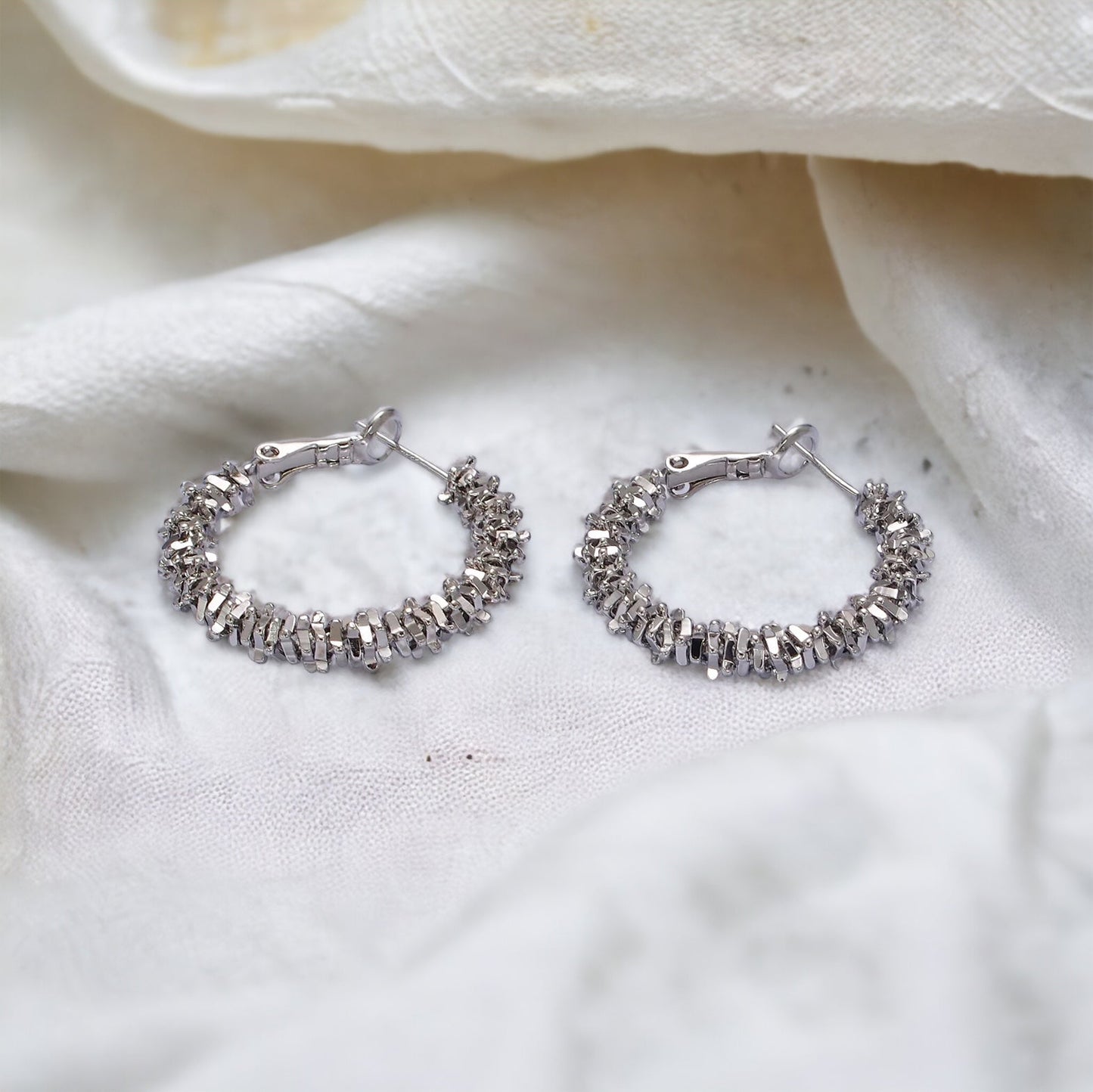 Idena Hoop Earrings - guld eller sølv