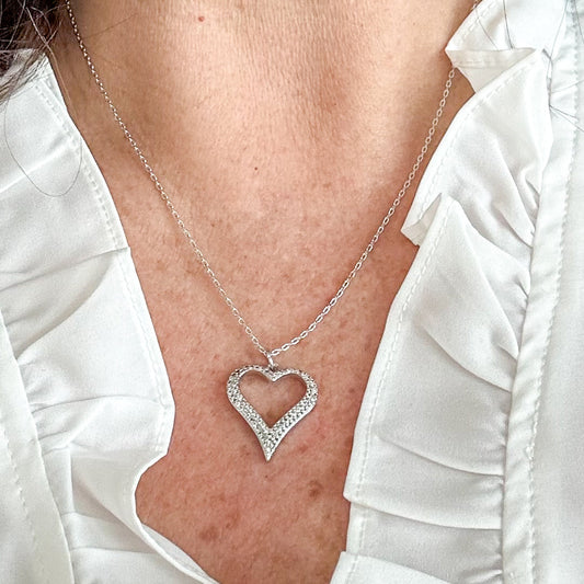 Silvia Dainty Heart-halskæde