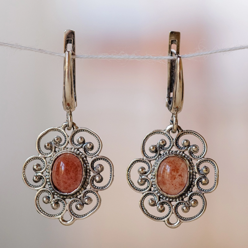 Vintage orange stenøreringe