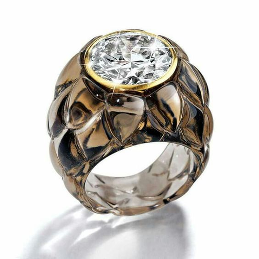 Vintage Zirkonia Seal Ring