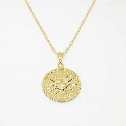 Elena Sun Medallion vedhæng halskæde